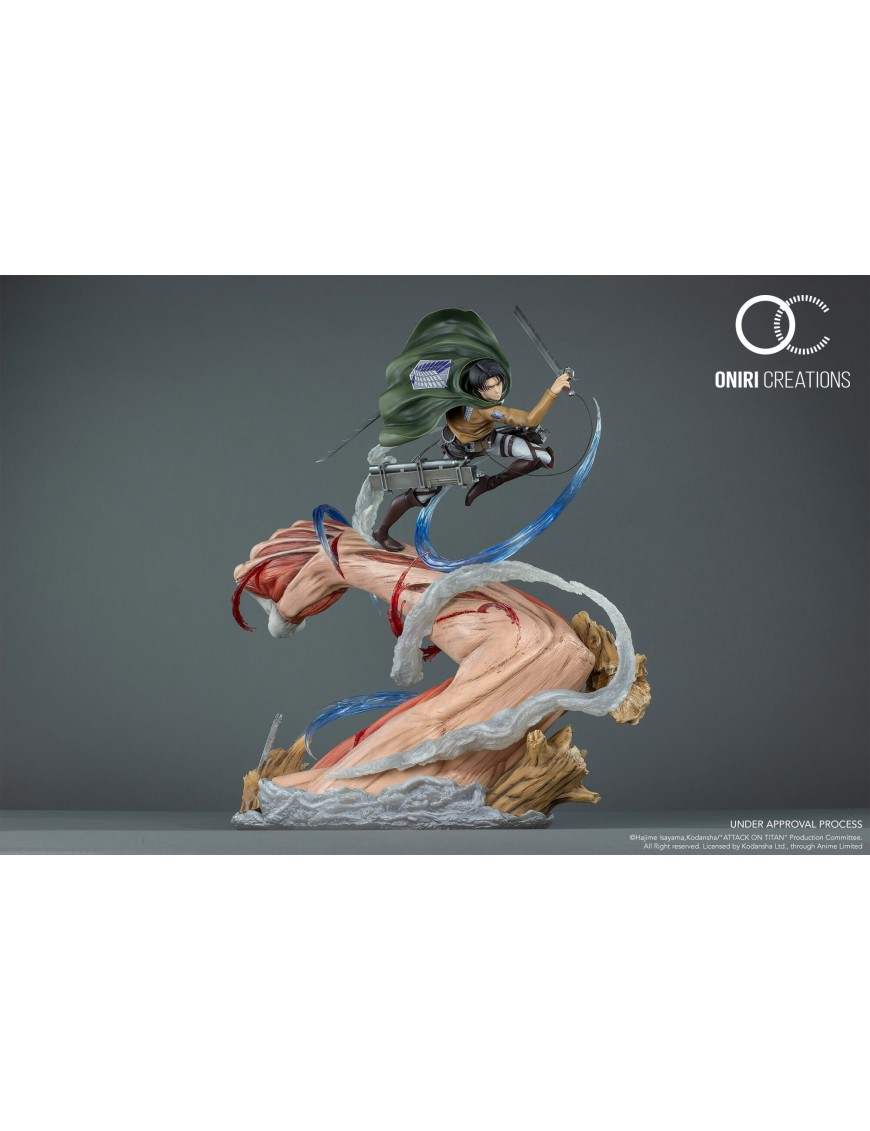 Oniri Creations Attack on Titan Levi VS Female Titan Epic Diorama 1/6 Statue Figure 999pcs Worldwide Oniri Creations Attack on Titan Levi VS Female Titan Epic Diorama 1/6 Statue Figure 999pcs Worldwide
