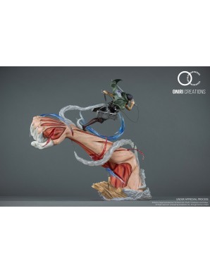 Oniri Creations Attack on Titan Levi VS Female Titan Epic Diorama 1/6 Statue Figure 999pcs Worldwide