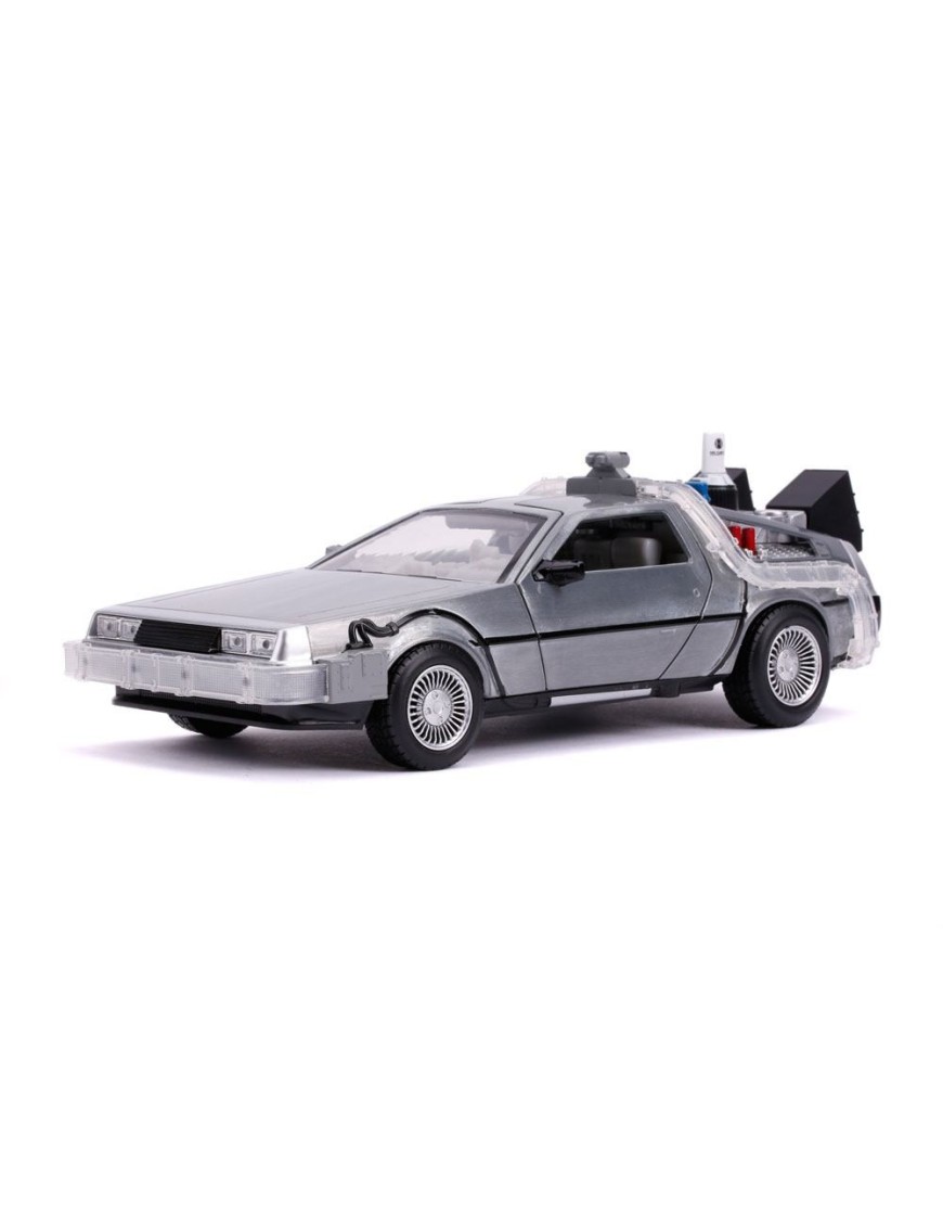 Jada Toys Diecast Model 1/24 Scale Back To The Future II DMC Delorean Time Machine Jada Toys Diecast Model 1/24 Scale Back To The Future II DMC Delorean Time Machine