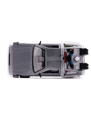 Jada Toys Diecast Model 1/24 Scale Back To The Future II DMC Delorean Time Machine
