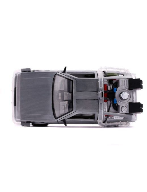 Jada Toys Diecast Model 1/24 Scale Back To The Future II DMC Delorean Time Machine