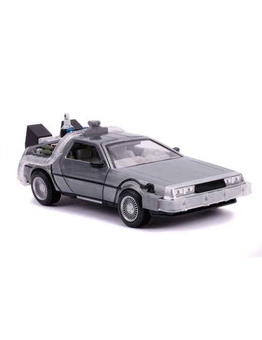 Jada Toys Diecast Model 1/24 Scale Back To The Future II DMC Delorean Time Machine
