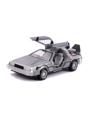 Jada Toys Diecast Model 1/24 Scale Back To The Future II DMC Delorean Time Machine