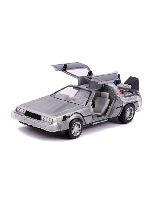 Jada Toys Diecast Model 1/24 Scale Back To The Future II DMC Delorean Time Machine