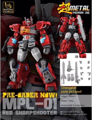 Banana Force Metal Premium Line MPL-01 Red Sharpshooter
