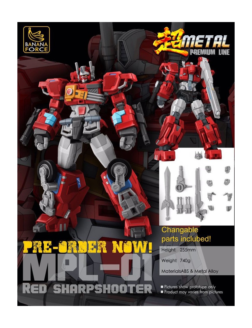 Banana Force Metal Premium Line MPL-01 Red Sharpshooter Banana Force Metal Premium Line MPL-01 Red Sharpshooter