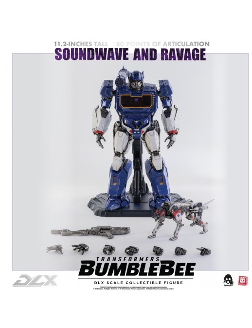 Threezero Transformers Bumblebee DLX Scale Collectible Figure Series Soundwave & Ravage
