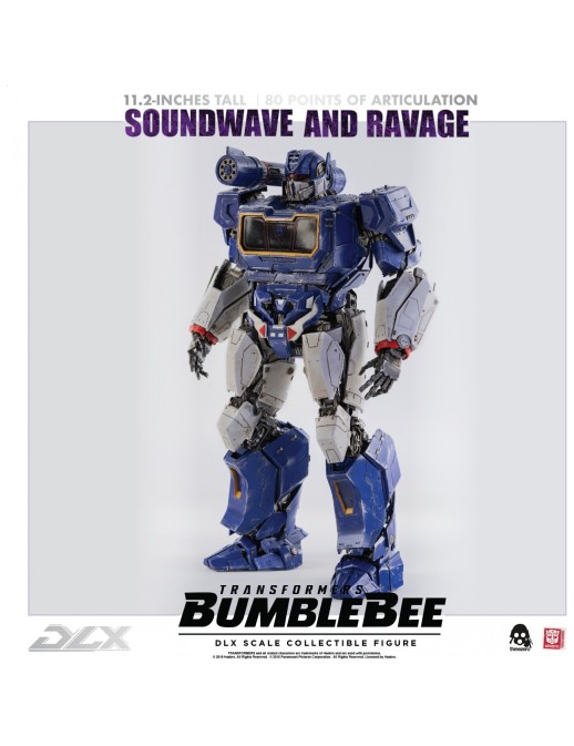 Threezero Transformers Bumblebee DLX Scale Collectible Figure Series Soundwave & Ravage