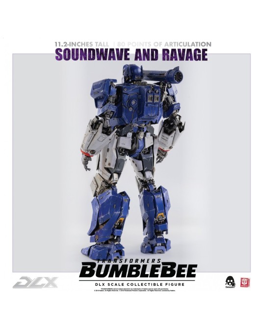Threezero Transformers Bumblebee DLX Scale Collectible Figure Series Soundwave & Ravage