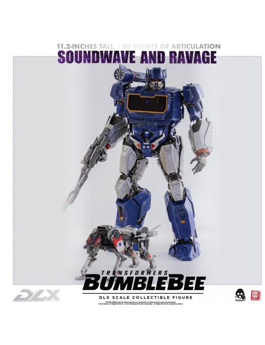 Threezero Transformers Bumblebee DLX Scale Collectible Figure Series Soundwave & Ravage