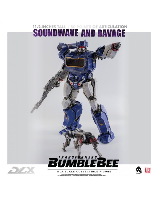 Threezero Transformers Bumblebee DLX Scale Collectible Figure Series Soundwave & Ravage