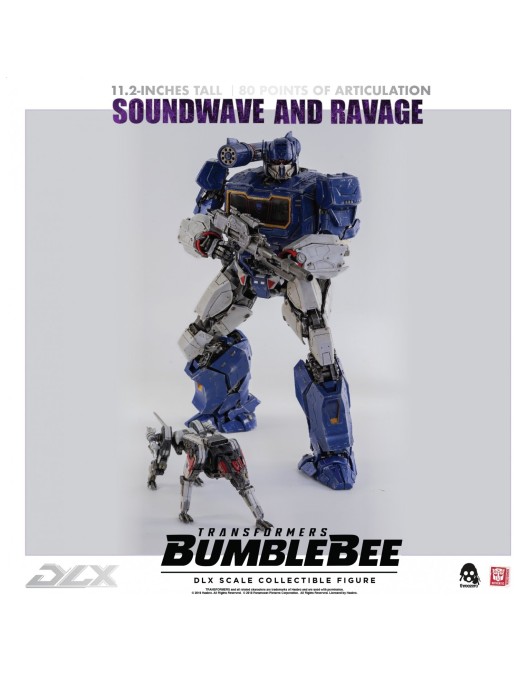 Threezero Transformers Bumblebee DLX Scale Collectible Figure Series Soundwave & Ravage