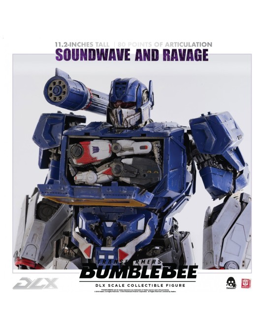 Threezero Transformers Bumblebee DLX Scale Collectible Figure Series Soundwave & Ravage