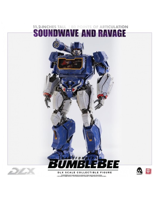 Threezero Transformers Bumblebee DLX Scale Collectible Figure Series Soundwave & Ravage