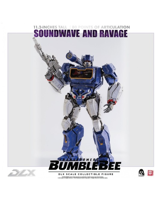 Threezero Transformers Bumblebee DLX Scale Collectible Figure Series Soundwave & Ravage