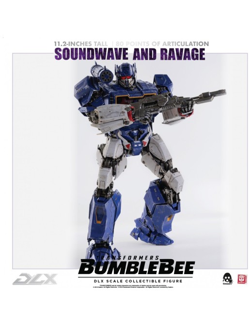 Threezero Transformers Bumblebee DLX Scale Collectible Figure Series Soundwave & Ravage