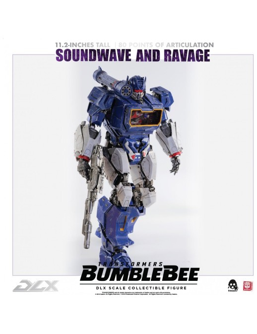 Threezero Transformers Bumblebee DLX Scale Collectible Figure Series Soundwave & Ravage