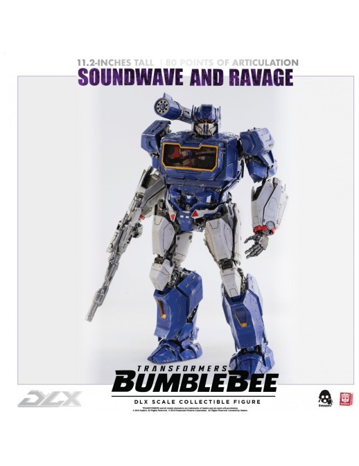 Threezero Transformers Bumblebee DLX Scale Collectible Figure Series Soundwave & Ravage