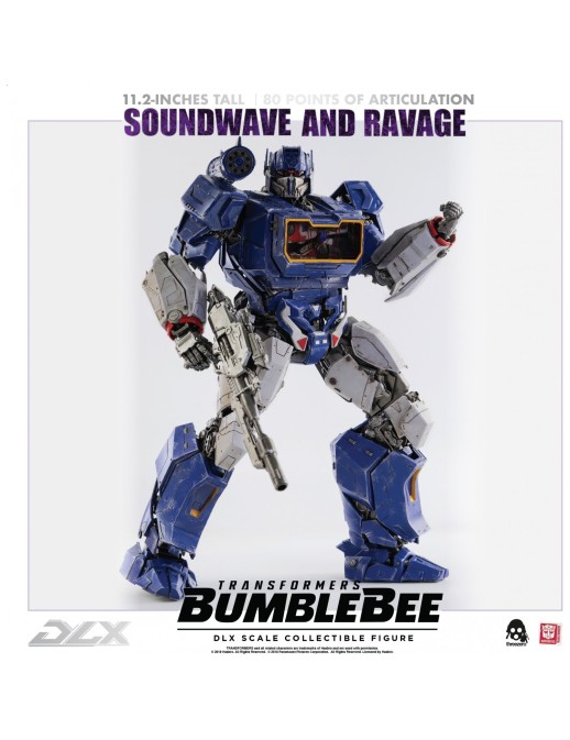 Threezero Transformers Bumblebee DLX Scale Collectible Figure Series Soundwave & Ravage