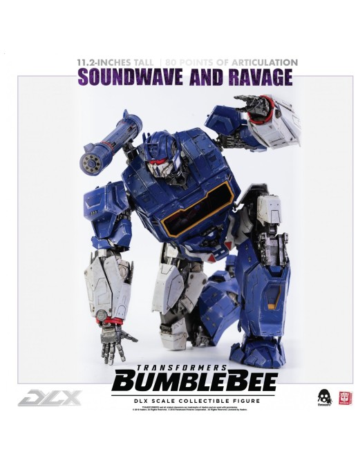 Threezero Transformers Bumblebee DLX Scale Collectible Figure Series Soundwave & Ravage