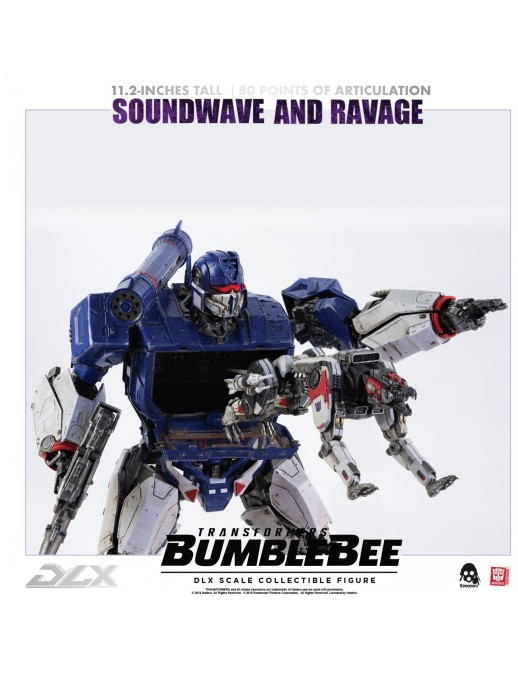 Threezero Transformers Bumblebee DLX Scale Collectible Figure Series Soundwave & Ravage