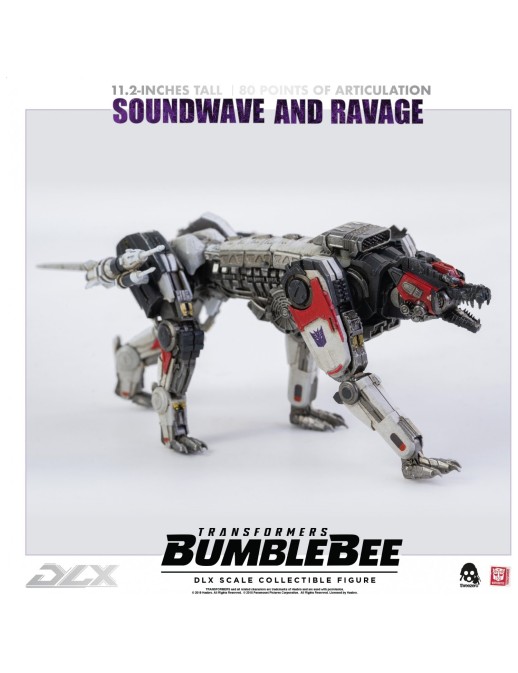 Threezero Transformers Bumblebee DLX Scale Collectible Figure Series Soundwave & Ravage