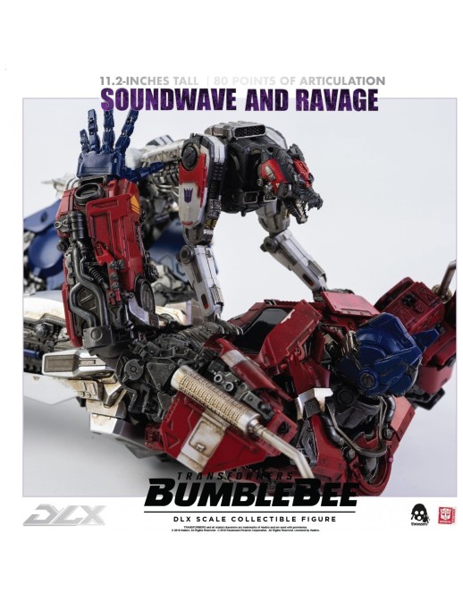 Threezero Transformers Bumblebee DLX Scale Collectible Figure Series Soundwave & Ravage