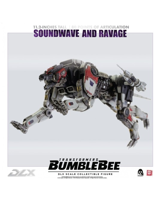 Threezero Transformers Bumblebee DLX Scale Collectible Figure Series Soundwave & Ravage