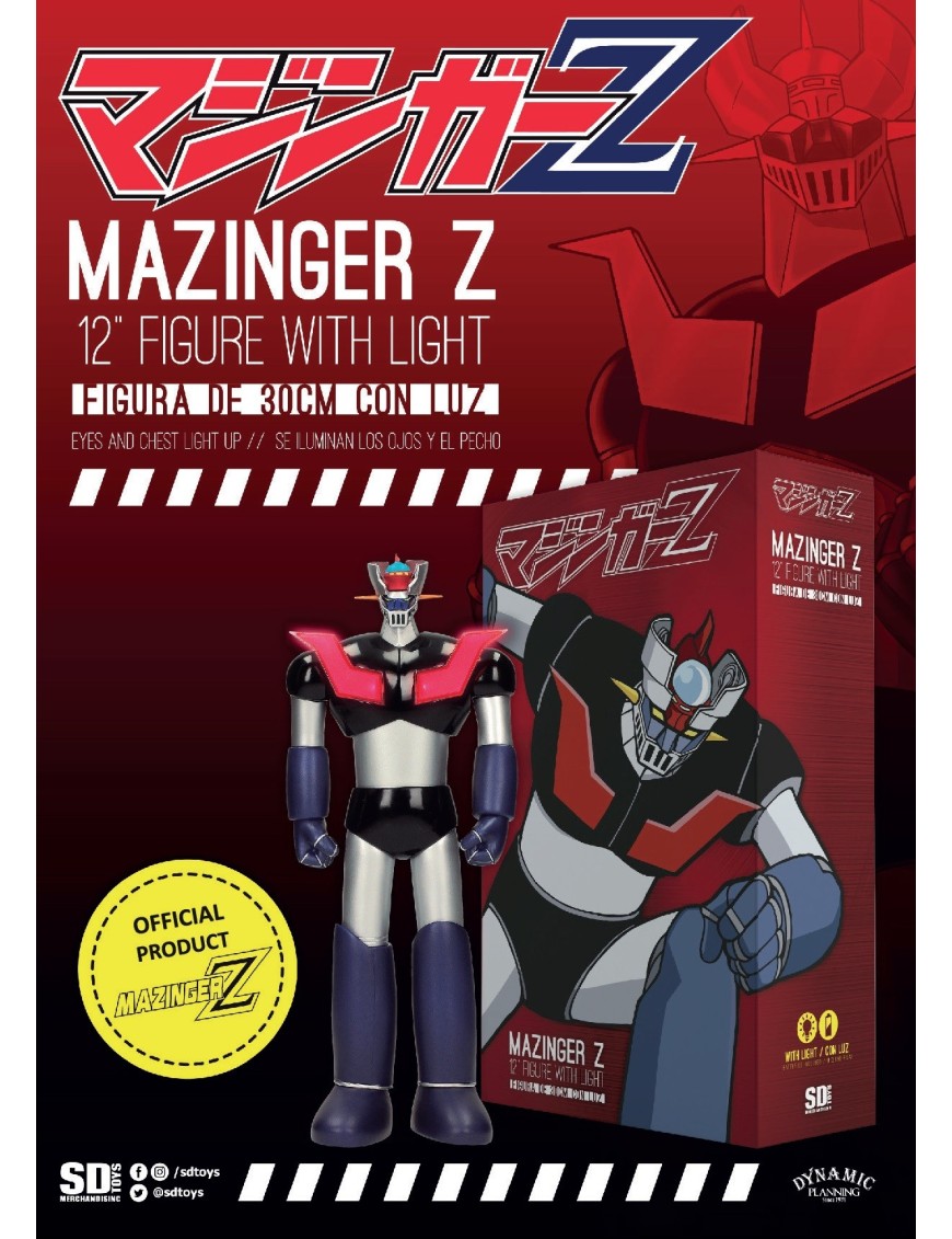 SD Toys Mazinger Z 30cm Action Figure with Lights SD Toys Mazinger Z 30cm Action Figure with Lights