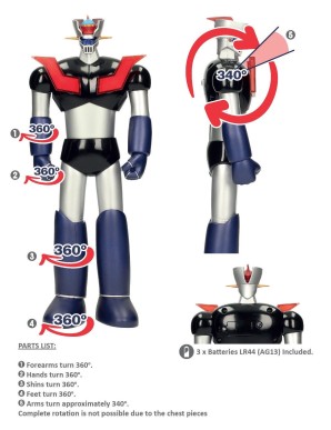 SD Toys Mazinger Z 30cm Action Figure with Lights