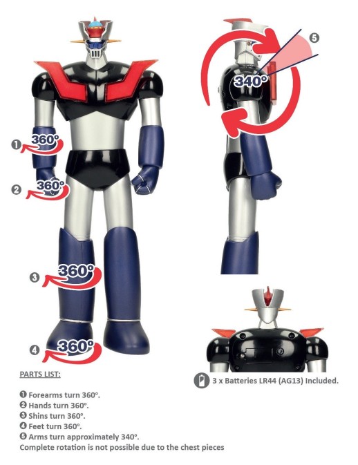 SD Toys Mazinger Z 30cm Action Figure with Lights