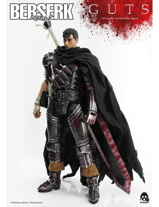 Threezero Berserk Guts Black Swordsman 1/6 Scale Collectible Figure