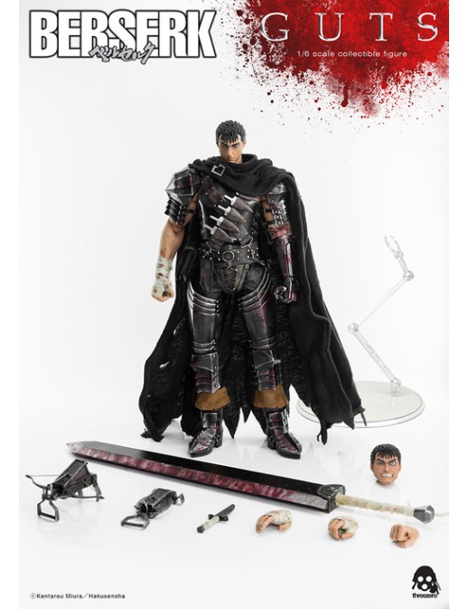 Threezero Berserk Guts Black Swordsman 1/6 Scale Collectible Figure