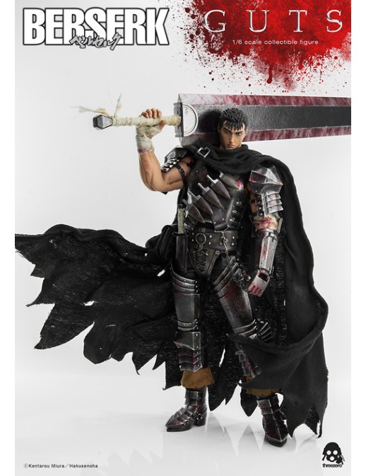 Threezero Berserk Guts Black Swordsman 1/6 Scale Collectible Figure