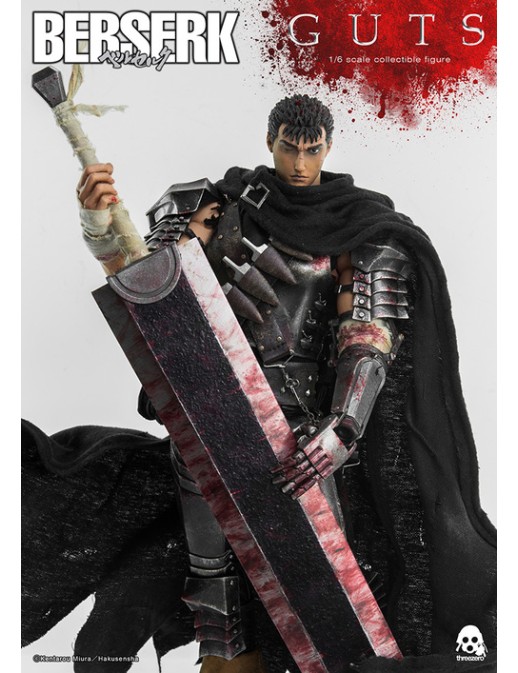 Threezero Berserk Guts Black Swordsman 1/6 Scale Collectible Figure