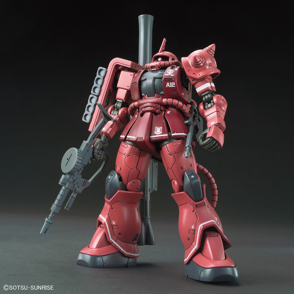 BANDAI HIGH GRADE HG 1/144 MOBILE SUIT GUNDAM MS-06S ZAKU II RED COMET VERSION