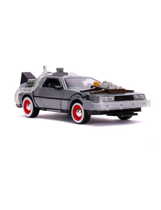 Jada Toys Diecast Model 1/24 Scale Back To The Future III DMC Delorean Time Machine