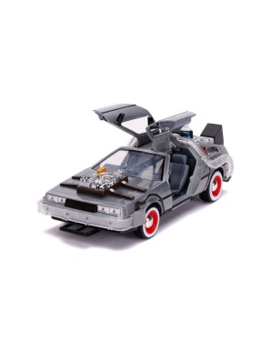Jada Toys Diecast Model 1/24 Scale Back To The Future III DMC Delorean Time Machine