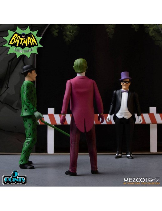Mezco The Warriors 5 Points Batman 1966 Action Figures Deluxe Box Set
