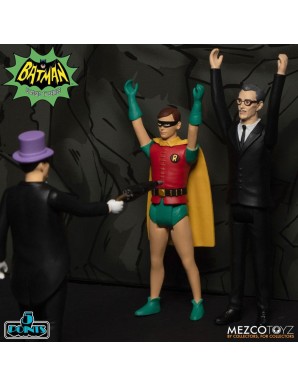 Mezco Batman 1966 5 Points Action Figures Deluxe Box Set