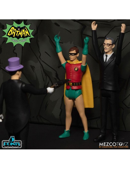 Mezco The Warriors 5 Points Batman 1966 Action Figures Deluxe Box Set