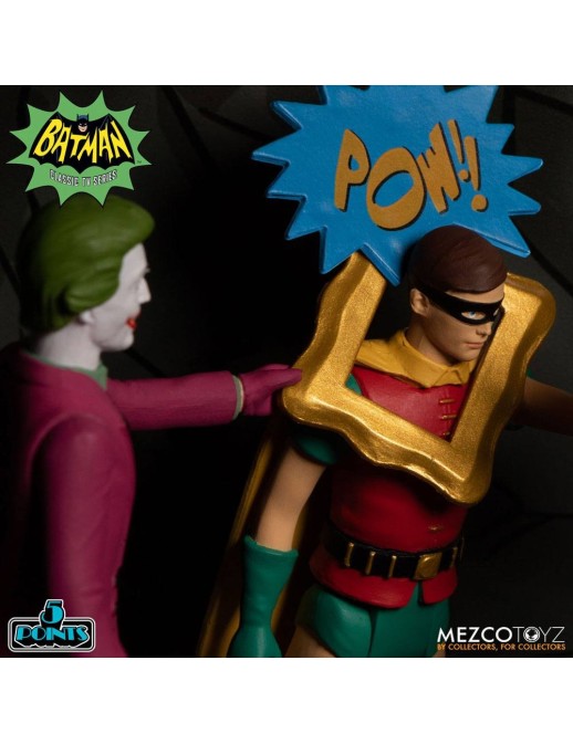 Mezco Batman 1966 5 Points Action Figures Deluxe Box Set