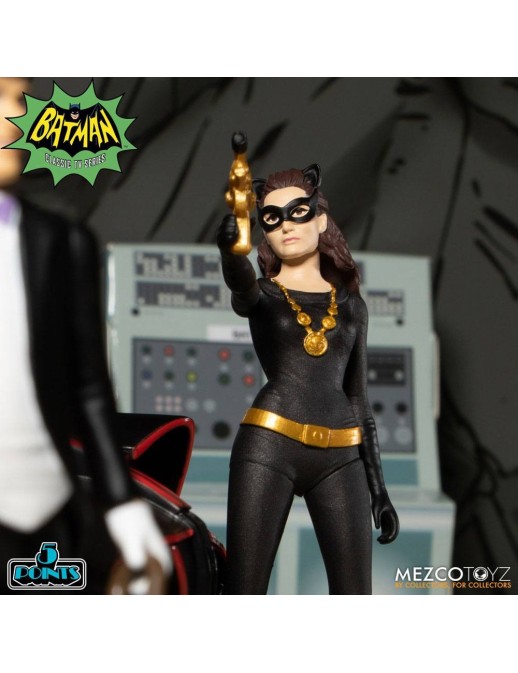 Mezco Batman 1966 5 Points Action Figures Deluxe Box Set