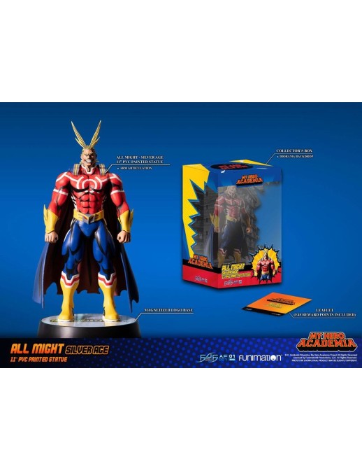 First 4 Figures My Hero Academia All Might Silver Age