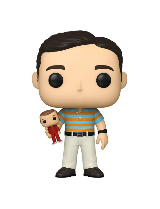 Funko POP! Movies The 40-Year-Old Virgin Andy holding Oscar Chase Limited Edition