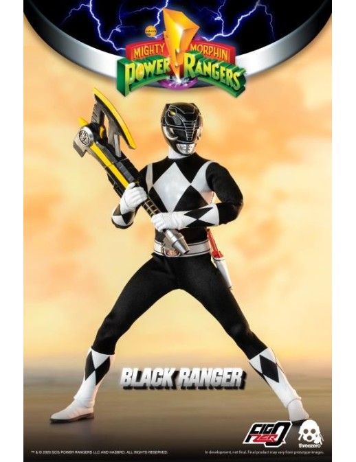 Threezero Mighty Morphin Power Rangers Black Ranger 1/6 Scale