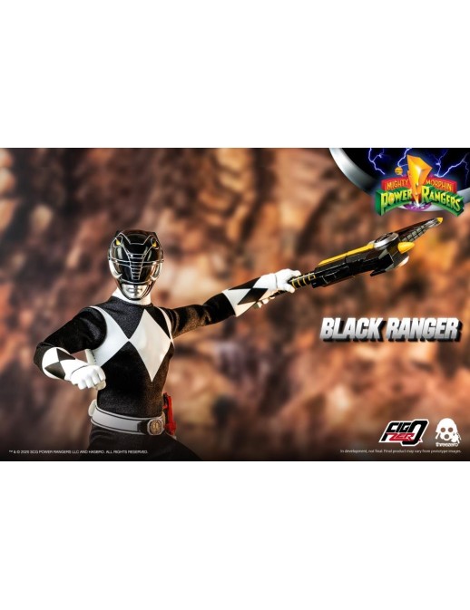 Threezero FigZero Mighty Morphin Power Rangers Black Ranger