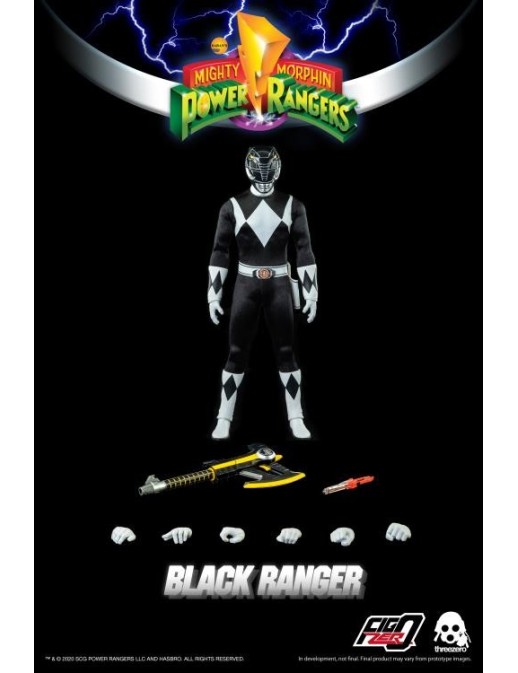 Threezero FigZero Mighty Morphin Power Rangers Black Ranger