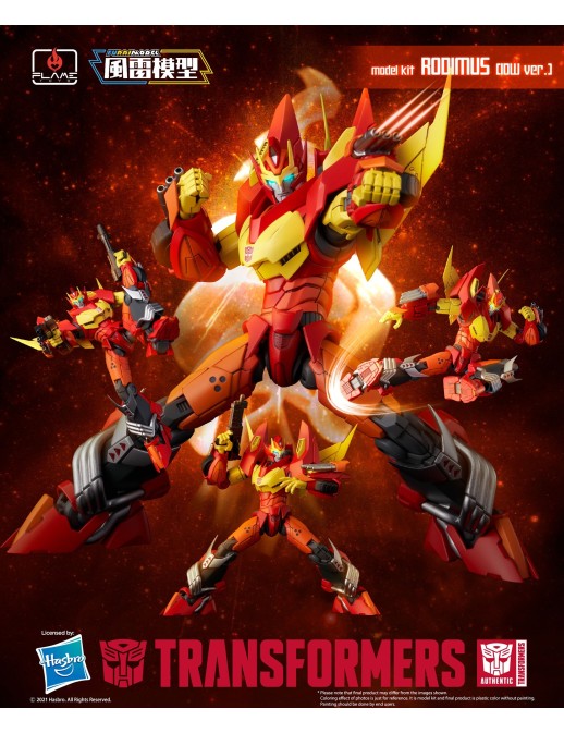Flame Toys Model Kit Series Transformers Rodimus IDW Version