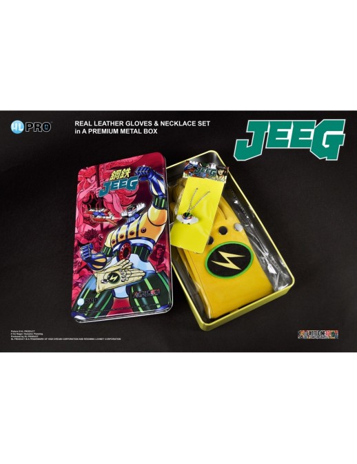 HL Pro Kotetsu Jeeg Robot Metal Box Set Gloves & Necklace L Talgia